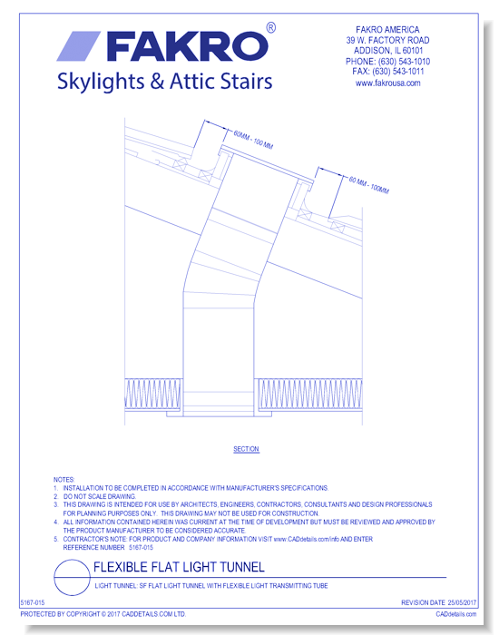 Light Tunnel: SF Flat Light Tunnel with Flexible Light Transmitting Tube