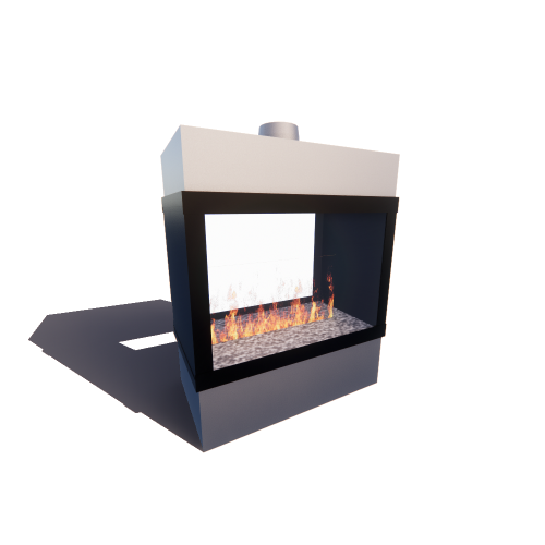 Enlight: 4' See Thru Fireplace (20, 24, 30, 36, 48, 60 Inch Glass Heights)