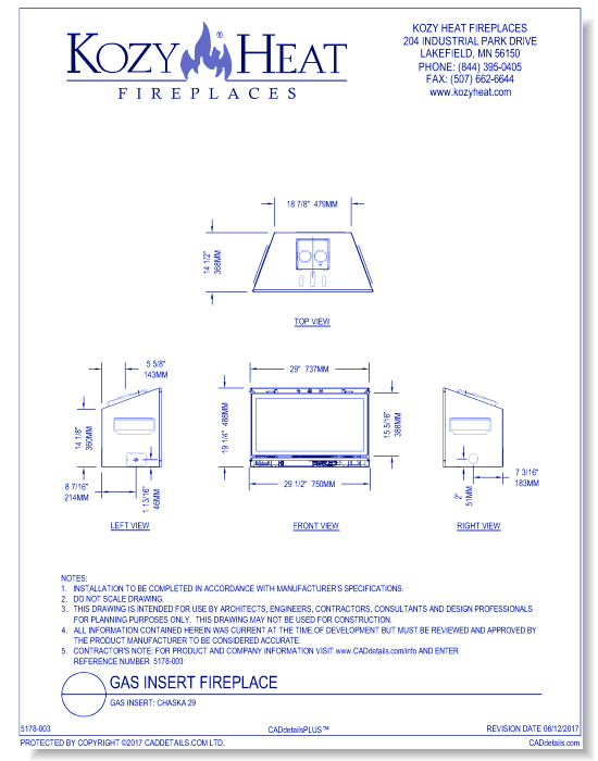 Gas Insert: Chaska 29