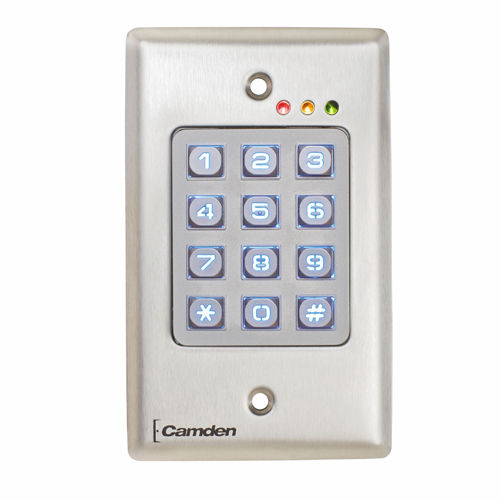 CAD Drawings Camden Door Controls CM-120: Flush Mount Wired and Wireless Keypads
