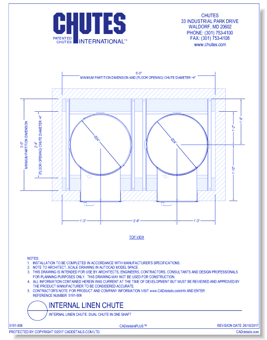 Internal Linen Chute: Dual Chute in One Shaft