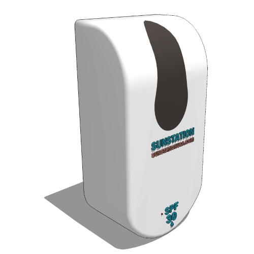 Sunscreen Dispenser: Wall Mounted