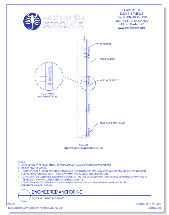 Engineered Anchoring: Singular Loading Anchorage