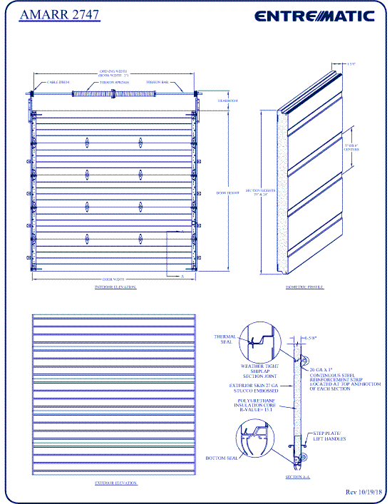 Amarr 2747: 1-5/8 Inch Heavy-Duty Polyurethane Insulated