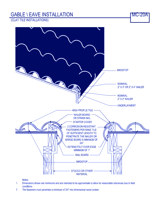 Gable/Eave Installation ( MC-20a )