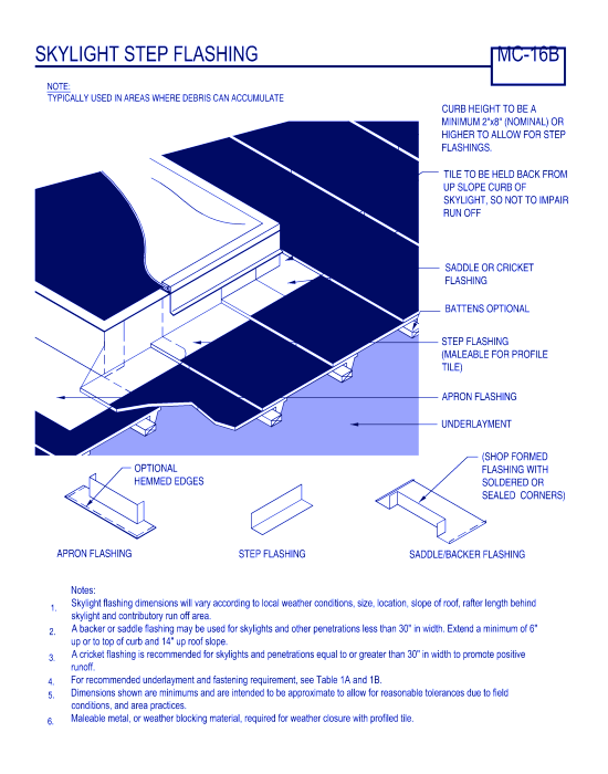 Skylight Step Flashing ( MC-16b )