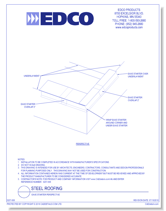 Eave Starter Perspective
