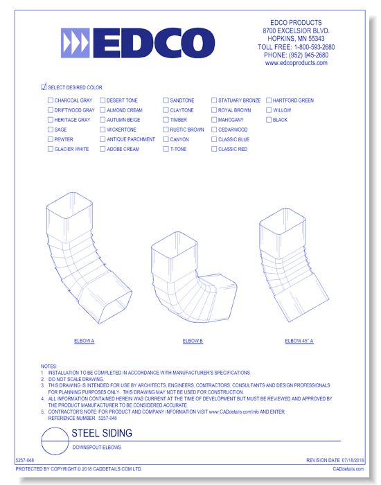 Downspout Elbows
