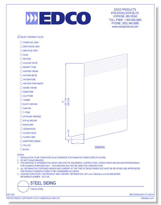 Fascia Steel