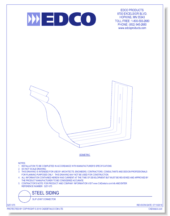 Slip Joint Connector