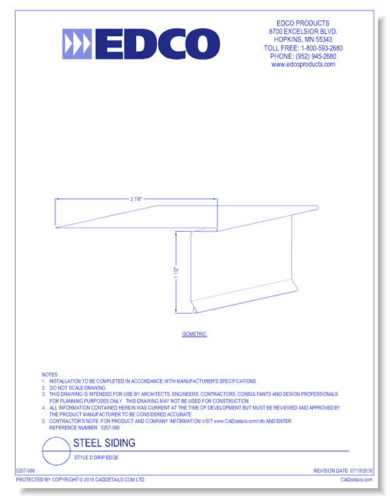 Style D Drip Edge