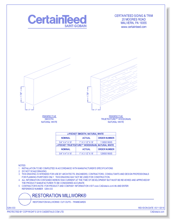 Restoration Millwork®: Cut-Outs – Trimboards