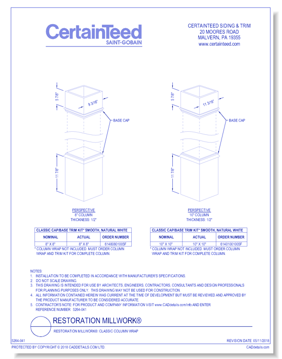 Restoration Millwork®: Classic Column Wrap