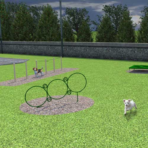 CAD Drawings BarkPark Small Dog Course, 4 Pieces (BARK-SMKIT)