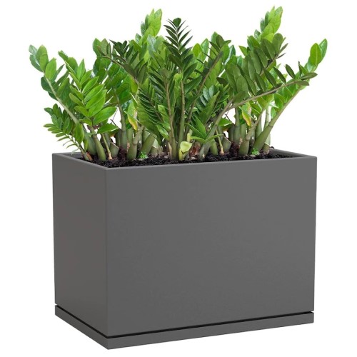 CAD Drawings PureModern LITE Wide Rectangle Powder-Coated Aluminum Planter - 5104 WR