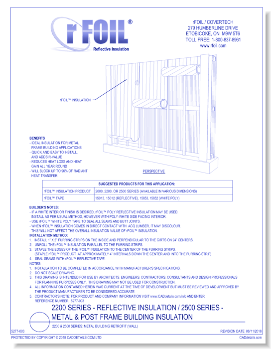 2200 & 2500 Series: Metal Building Retrofit (Wall)