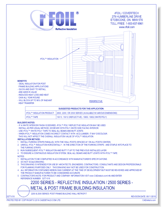 2200 & 2500 Series: Post Frame Building Wall Retrofit