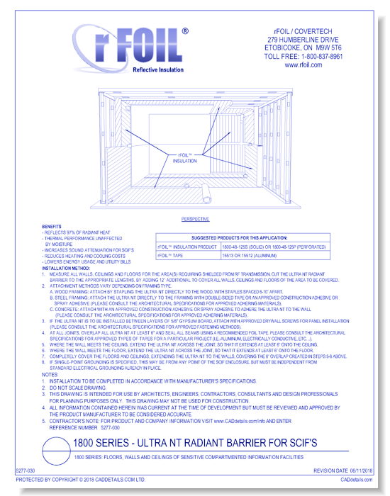 1800 Series: Floors, Walls and Ceilings of Sensitive Compartmented Information Facilities