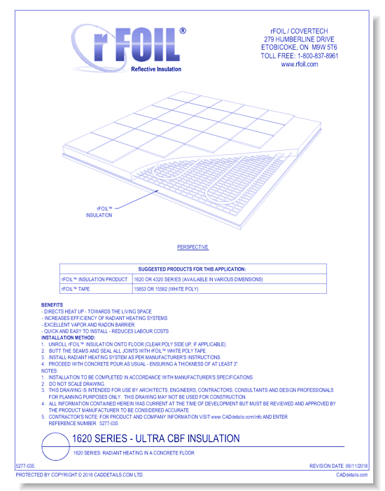 1620 Series: Radiant Heating In a Concrete Floor