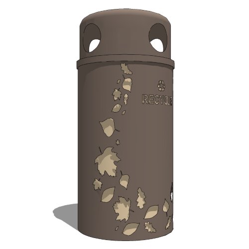 Nature Collection: 33 Gallon Leaves Recycling Receptacle (NS33 LV R)