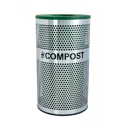 CAD Drawings BIM Models Ex-Cell Kaiser Venue Collection Compost Receptacle - 33 Gallon 