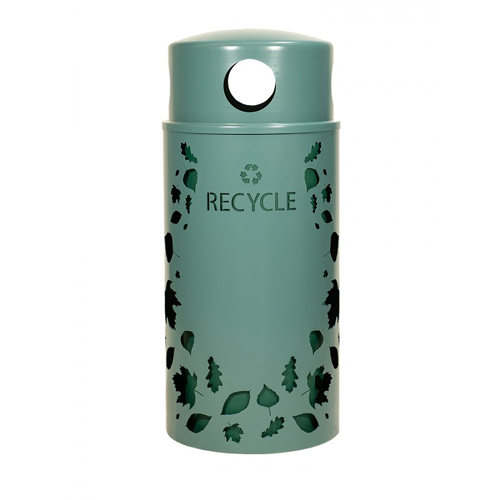 CAD Drawings BIM Models Ex-Cell Kaiser Nature Collection Leaves Recycling Receptacle - 33 Gallon