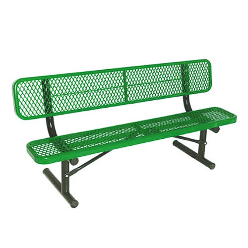 CAD Drawings Pet Waste Eliminator Thermoplastic Steel Benches - 6 Foot