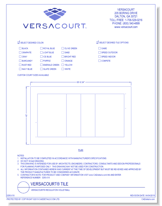 VersaCourt® Regulation Volleyball