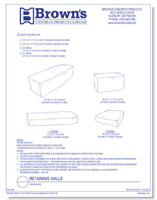 Retaining Walls: NorthFace