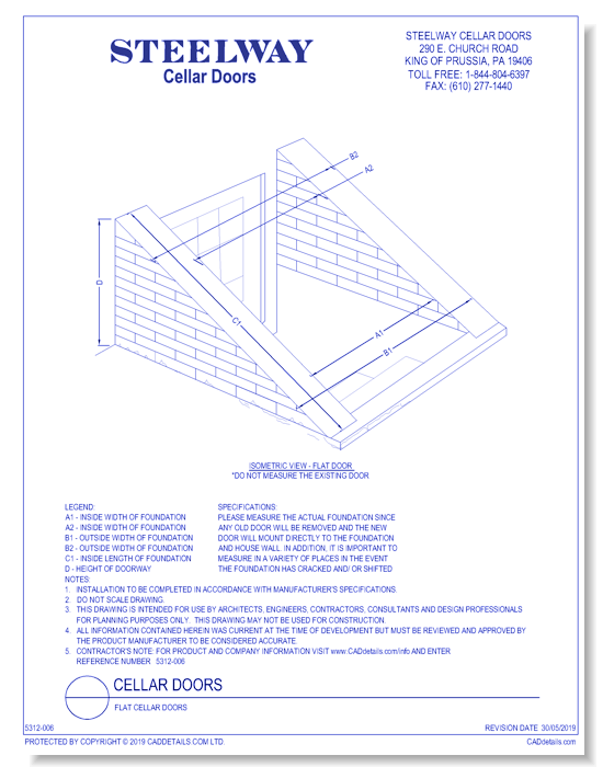 Flat Cellar Doors