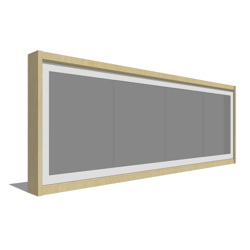 Frameless Sliding Glass Windows: 3D Model