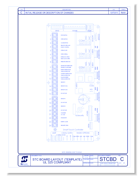 SmartTouch Controller Blank Wiring Diagram