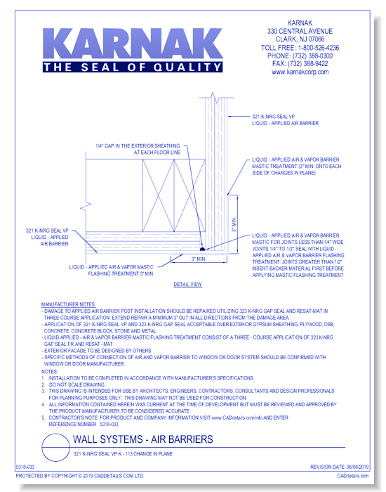 321 K-NRG Seal VP K - 113 Change in Plane