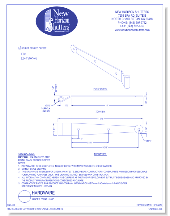 Hinges: Strap Hinge
