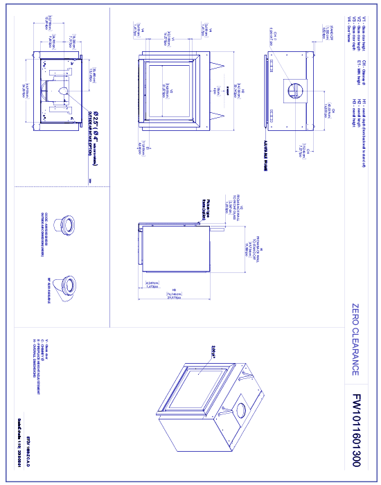 Fireplace: Stûv 16-68 Z (Zero Clearance)