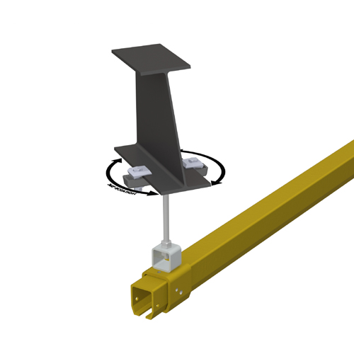 CAD Drawings Spanco Inc. Plain Track Drop Rod Hanger Assembly
