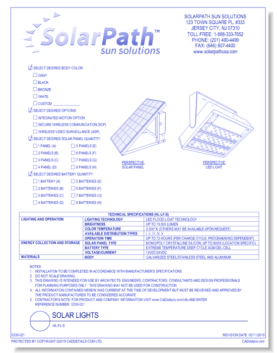 Solar Light: HL-FL-S
