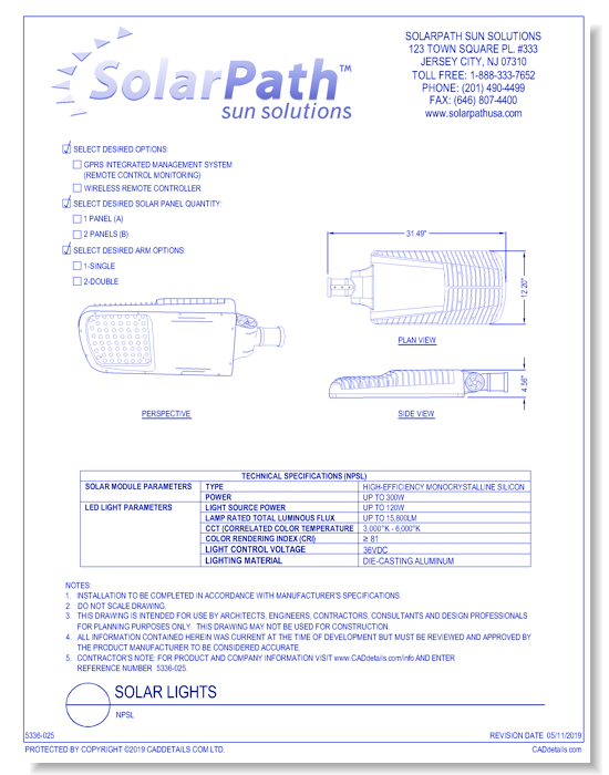 Solar Light: NPSL