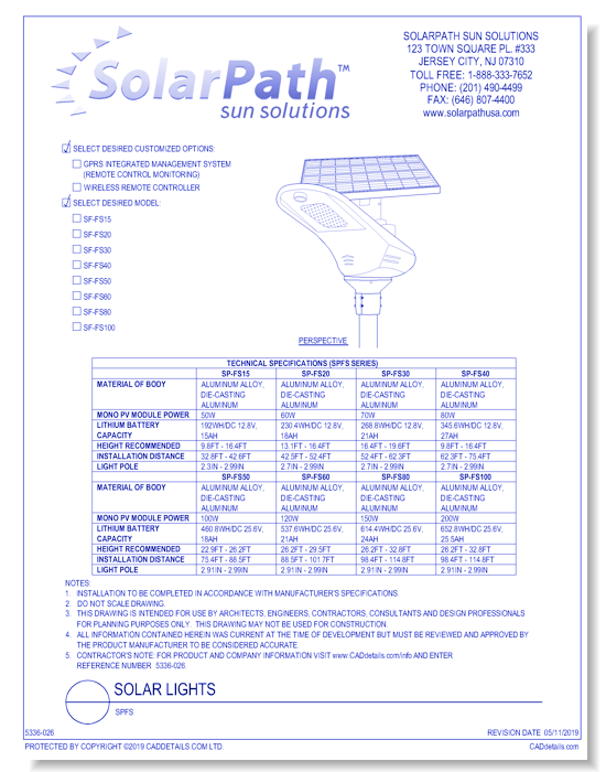 Solar Light: SPFS