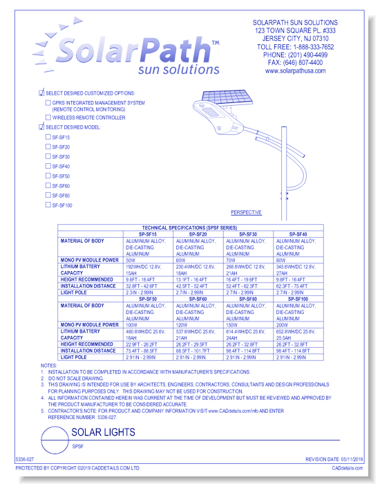 Solar Light: SPSF
