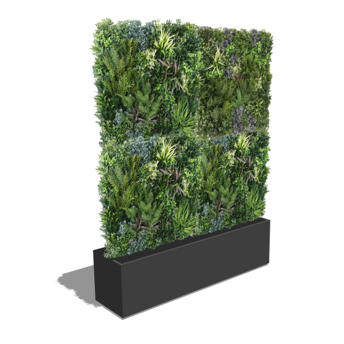 VistaFolia: Planter and Planted Wall Partition Installation