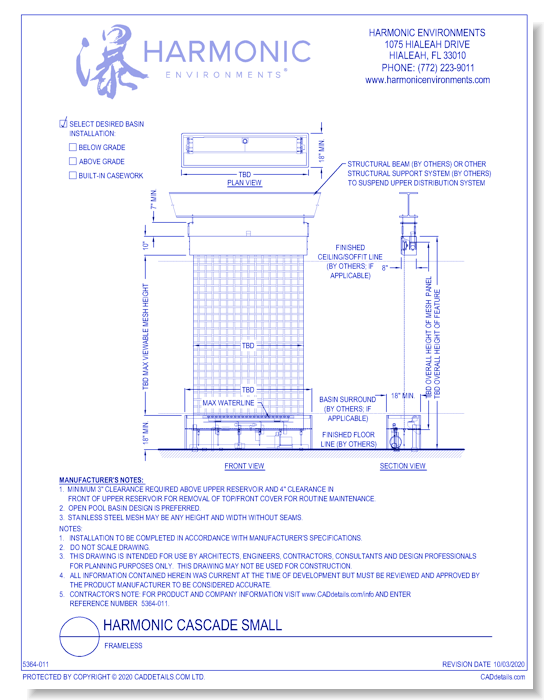 Harmonic Cascade Small: Frameless