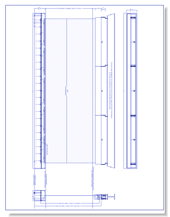 Harmonic Cascade Large: Frameless - Option 1: Finished Ceiling/Soffit Below Upper Distribution System