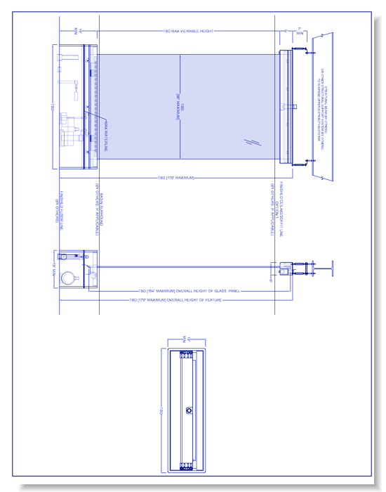 Translucence Series: Frameless - Option 1: Finished Ceiling/Soffit Below Upper Distribution System