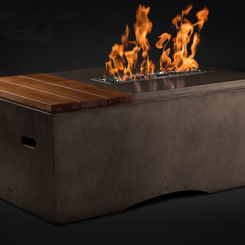 View Rectangle Oasis Fire Table