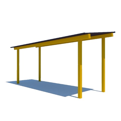 RCP Shelters: All Steel-Single Slope (AS-SS0820-02)