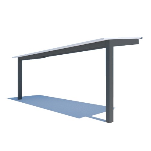 RCP Shelters: All Steel-Single Slope (AS-SS0820-CL-02)