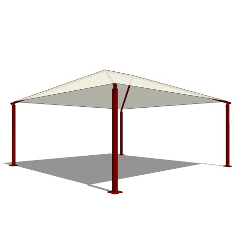 Superior Shade: 20' x 20' Square Shade With 8' Height, Glide Elbow™, And In-Ground Mount