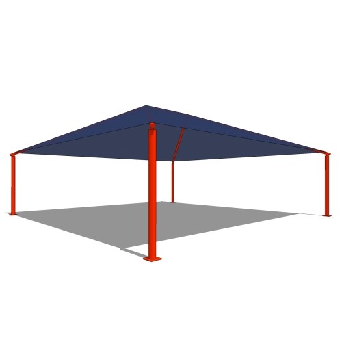 Superior Shade: 30' x 30' Square Shade With 8' Height, Glide Elbow™, And In-Ground Mount