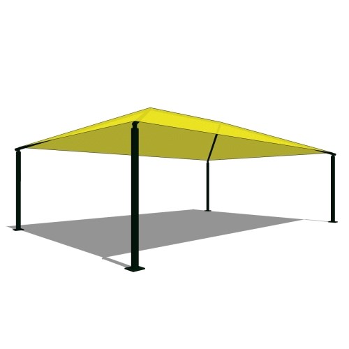 Superior Shade: 20' x 30' Rectangle Shade With 8' Height, Glide Elbow™, And In-Ground Mount
